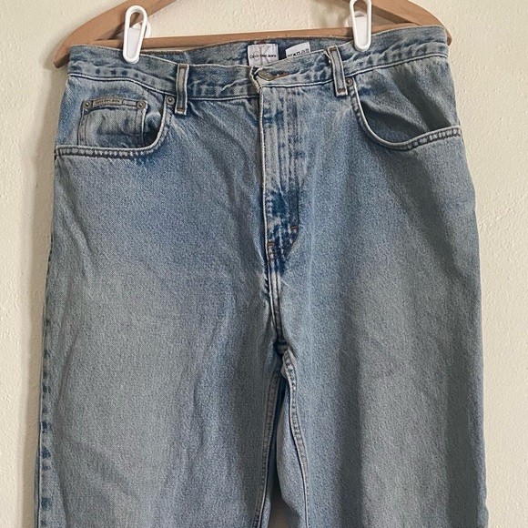 Vintage 90s Calvin Klein Light Wash Blue Jeans - Picture 6 of 7